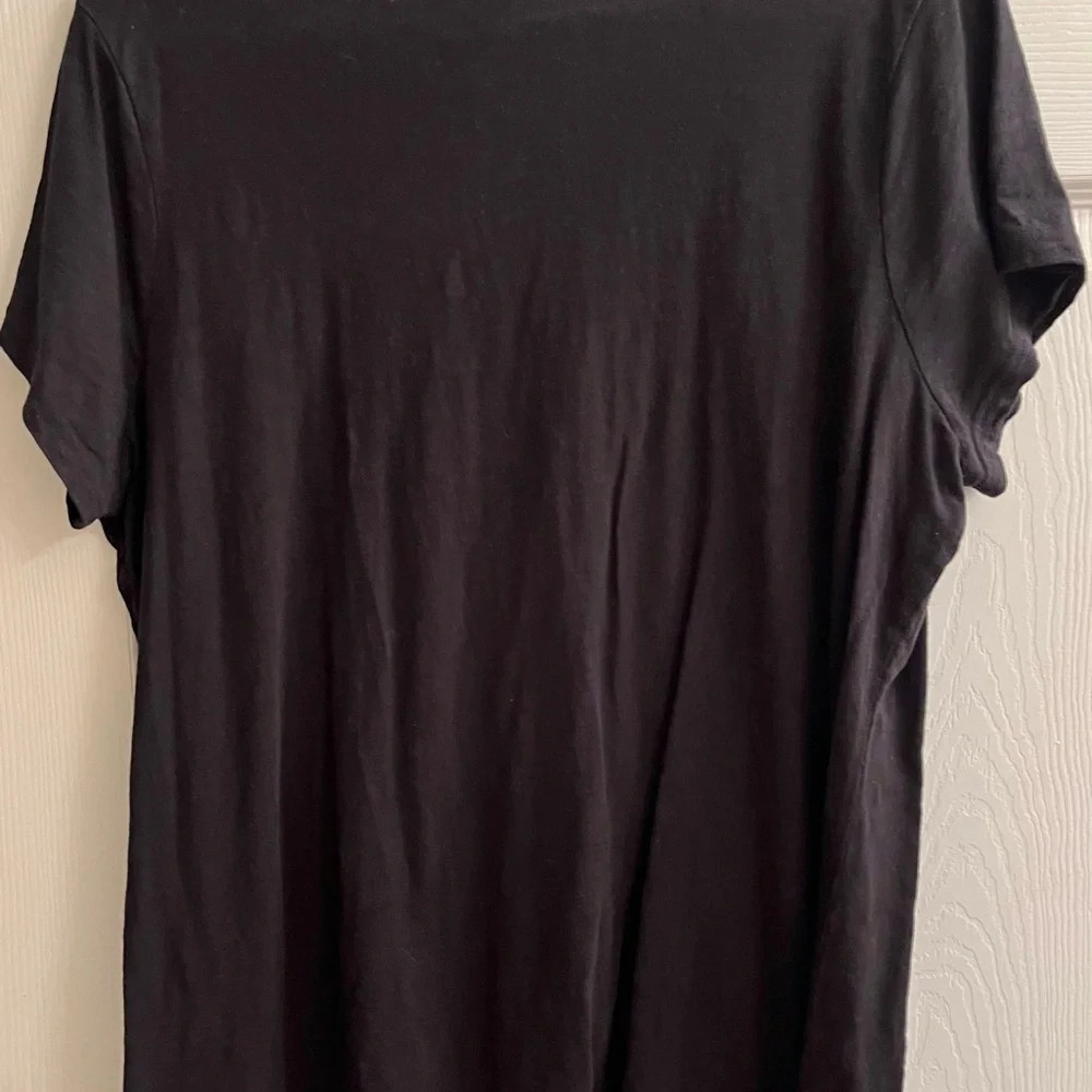 CYNTHIA ROWLEY~ ~BLACK TEE~3X - Picture 4 of 5